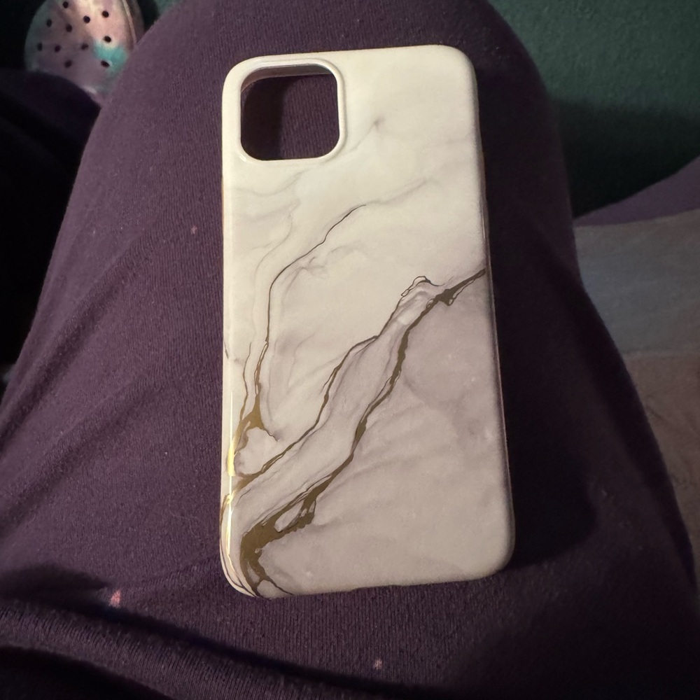 Iphone 11 pro marble-look gel case.  Sleek & sexy.  Like new